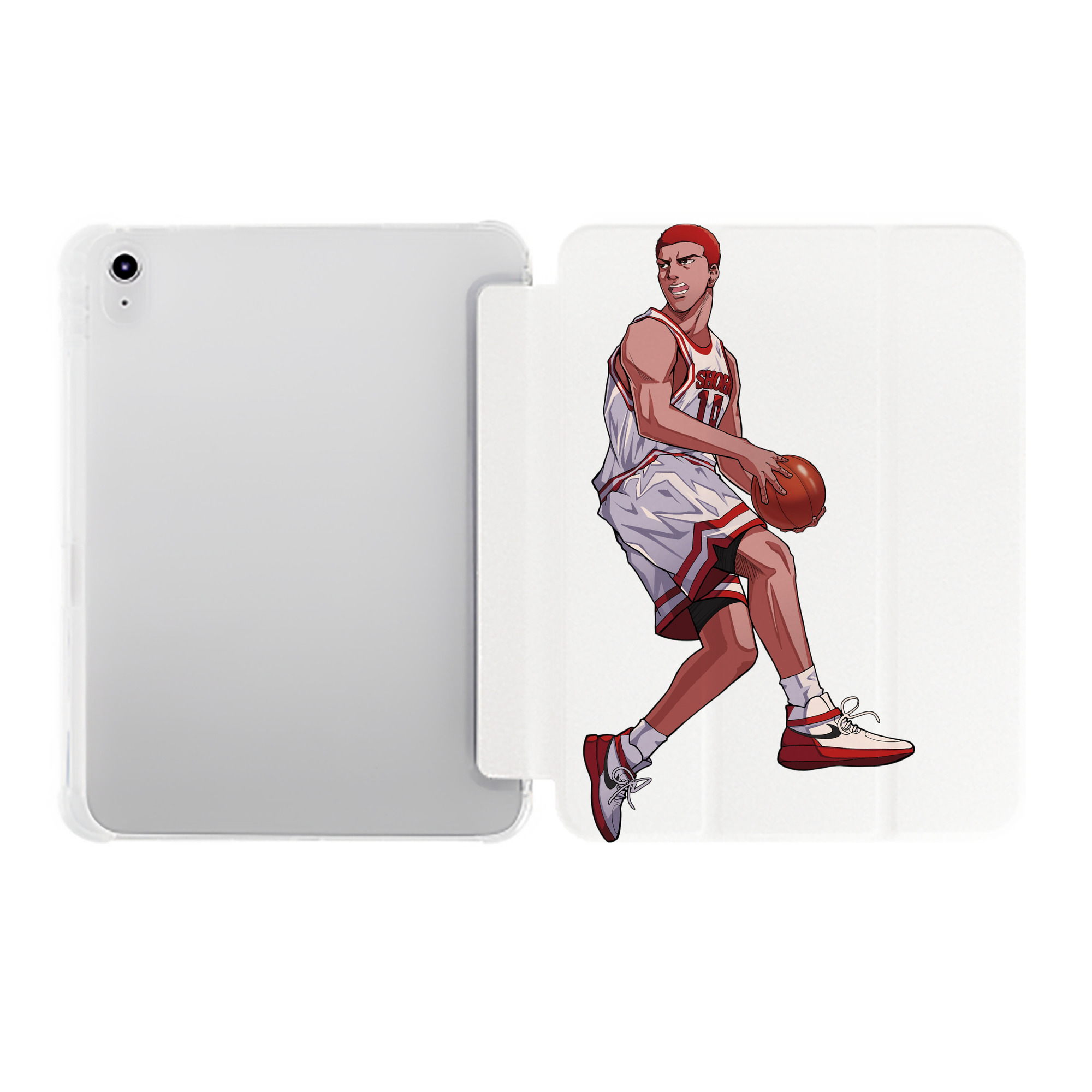 （画像用） SLAM DUNK／スラムダンク IPad ケース ペン収納付き 三つ折りスタンド PUレザー×シリコン 対応機種9.5/10.5/10.9インチ